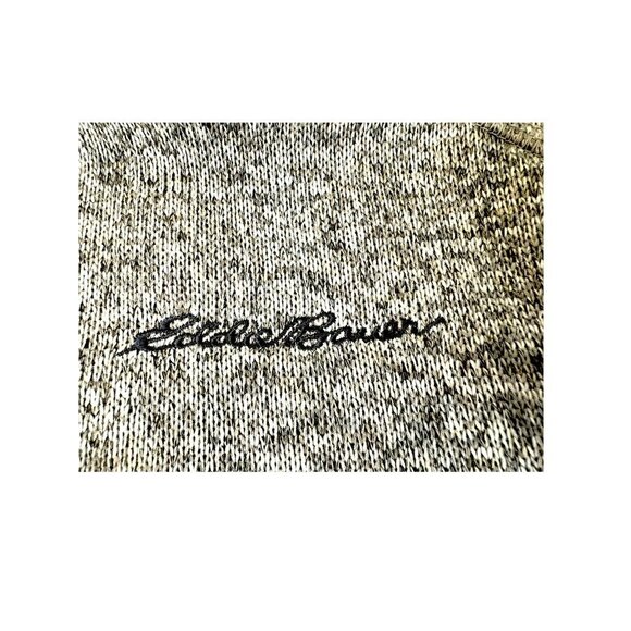 Eddie Bauer Mens Heathered Pullover Radiator Fleece XL Olive Cream 1/4-Zip NWT - Picture 10 of 10
